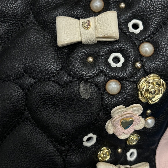 Betsey Johnson Purse Body Trim Lining 100% Polyester Gently Used Tag NotAttached - Picture 12 of 16